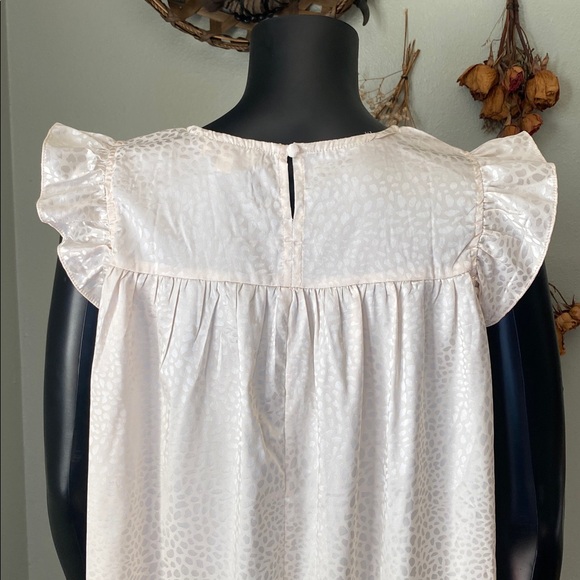 Umgee Cream Animal Print Dress with Ruffles - Picture 8 of 9